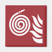 brandslangveiligheidsteken magneet (Voorkant)