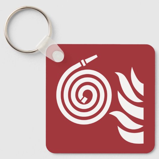 brandslangveiligheidsteken sleutelhanger (Voorkant)