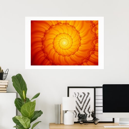 Brandspiraal Poster (Thuiskantoor)