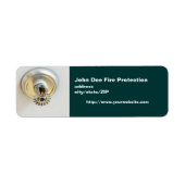 "Brandsprinkler" retouradres etiket (Voorkant)