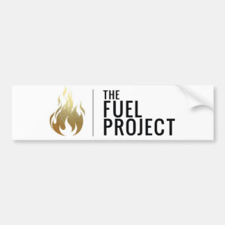 Brandstof bumpersticker (Goud)