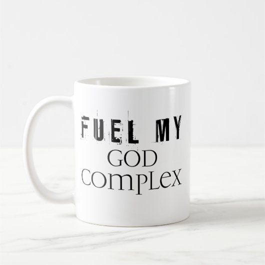 Brandstof mijn godcomplexe Mok (Links)