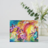 BRANDSTOF OP DE CARNIVAL / Venetiaanse carnavaldat Briefkaart (Staand voorkant)