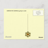 BRANDSTOF OP DE CARNIVAL / Venetiaanse carnavaldat Briefkaart (Achterkant)