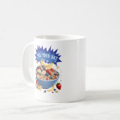 Brandstof uw daggraan koffiemok (Voorkant links)