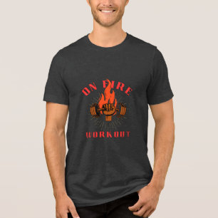 Brandstof uw fitness Tri-Blend shirt