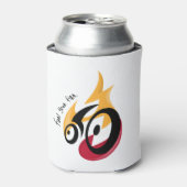 Brandstof Uw Vuur. fietsmotivatie Blikjeskoeler (Blikje Voorkant)