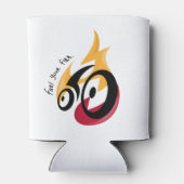 Brandstof Uw Vuur. fietsmotivatie Blikjeskoeler (Achterkant)