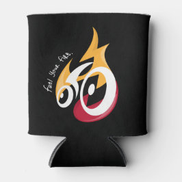 Brandstof Uw Vuur. fietsmotivatie Blikjeskoeler