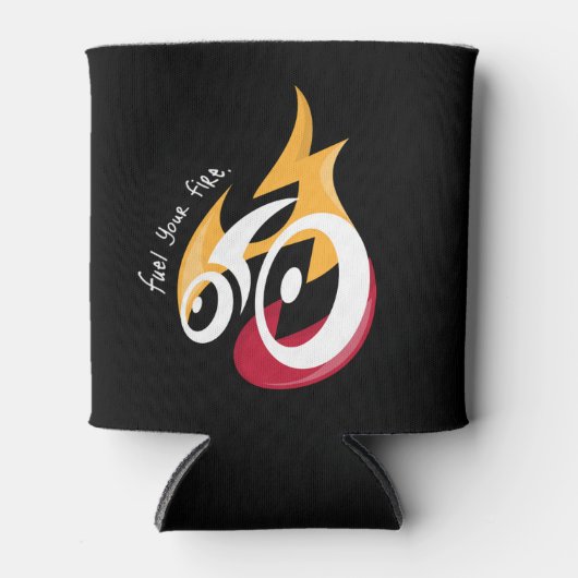 Brandstof Uw Vuur. fietsmotivatie Blikjeskoeler (Voorkant)