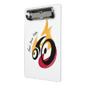 Brandstof Uw Vuur. fietsmotivatie Mini Klembord (Angled2)