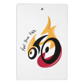 Brandstof Uw Vuur. fietsmotivatie Mini Klembord (Achterkant)