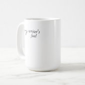 Brandstof van mijn schrijver | Drink, schrijven, h Koffiemok (Voorkant links)