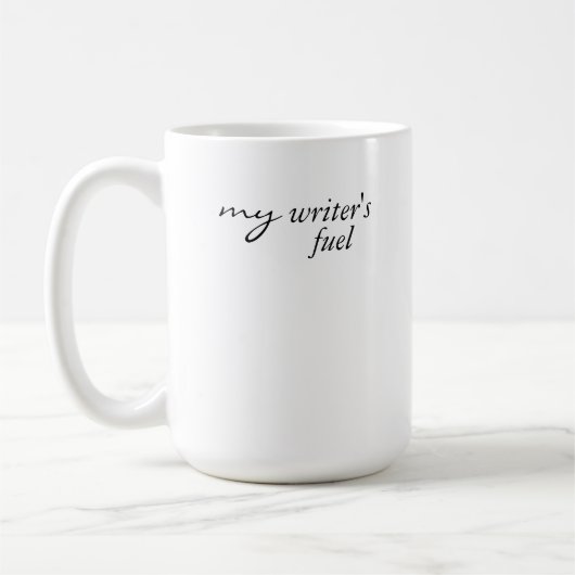 Brandstof van mijn schrijver | Drink, schrijven, h Koffiemok (Links)