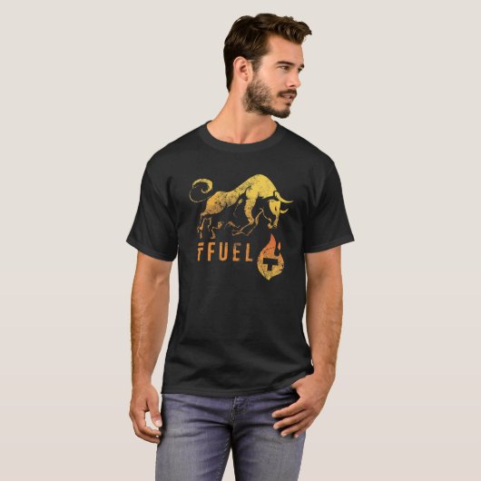 BRANDSTOF verwarmt de BULLRUN! Theta Fuel Crypto B T-shirt (Voorkant volledig)