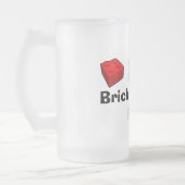 brandstof voor baksteenbouw matglas bierpul (Links)