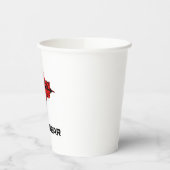 Brandstof voor grootheid papieren bekers (Links)