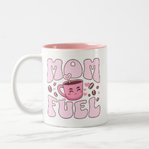 Brandstof voor mama tweekleurige koffiemok