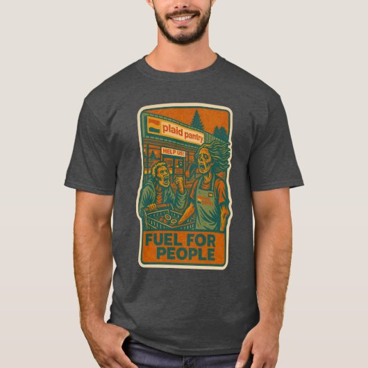 Brandstof voor mensen t-shirt (Voorkant)