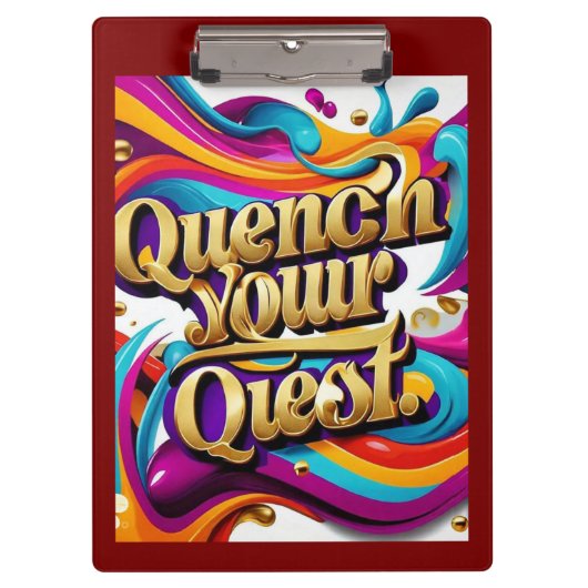 "Brandstof voor uw ambitie" Klembord (Voorkant)