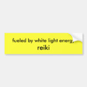 brandstof voor witte lichte energie , reiki bumpersticker (Voorkant)
