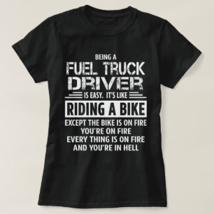 Brandstof vrachtwagenchauffeur t-shirt