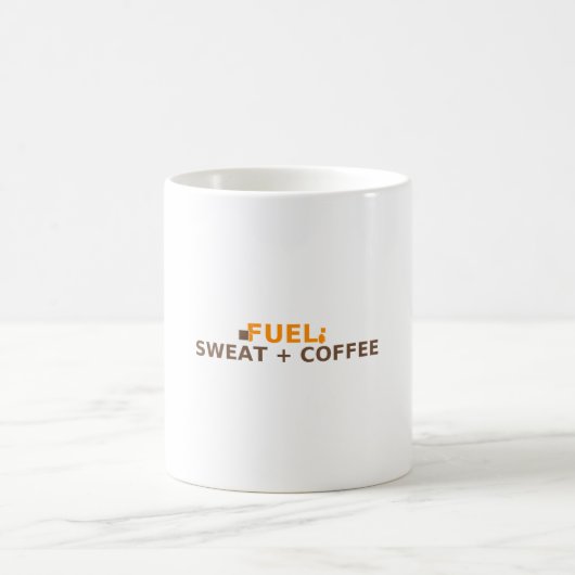 Brandstof: Zweet + Koffie – Gym Motivation Design Koffiemok (Center)