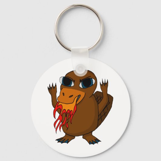 Brandstofafbrekende Platypus Sleutelhanger (Voorkant)