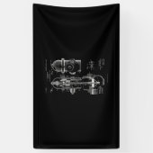 Brandstofbestrijder Mannen voor brandbestrijding V Spandoek (Verticaal)