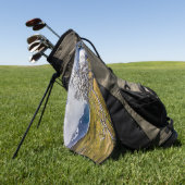 Brandstofboom, Torres del Paine, Chili Golfhanddoek (Groen)