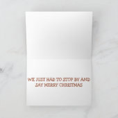 BRANDSTOFFEN OP GEZEGDE "MERRY CHRISTMAS" AAN U FEESTDAGEN KAART (Binnen)