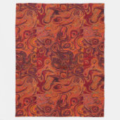 Brandstofgestookte Oranje vuursteen 2 Fleece Deken (Voorkant)