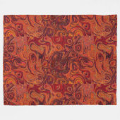 Brandstofgestookte Oranje vuursteen 2 Fleece Deken (Voorkant (Horizontaal))