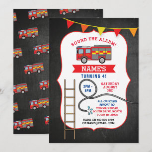 Brandstofmotor Vrachtdag feestdag Deite. Uitnodige Kaart