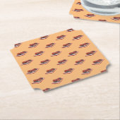 Brandstofmotoren op snelheidslijn kartonnen onderzetters (Gekanteld)