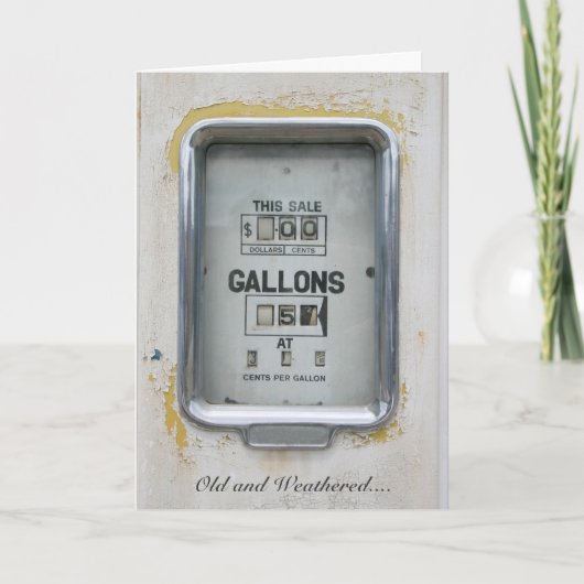  brandstofpomp / Bowser - Wenskaart Kaart (Voorkant)