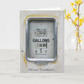  brandstofpomp / Bowser - Wenskaart Kaart (Gele Bloem)