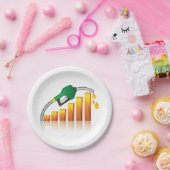 Brandstofprijs Papieren Bordje (Feest)