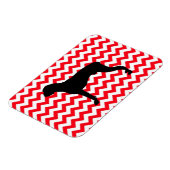 Brandstofroodbruin met boxer Silhouette Magneet (Linkerzijde)