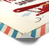 Brandstoftabel in het Teken-vliegtuig van het tank Poster (Hoek)