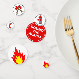 Brandstofthema Birthday Party Confetti