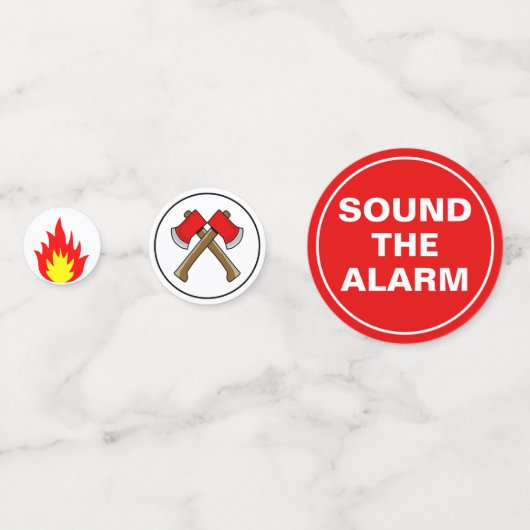 Brandstofthema Birthday Party Confetti (Voorkanten)