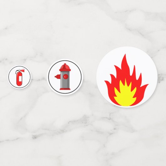 Brandstofthema Birthday Party Confetti (Achterkanten)