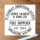 Brandstoftoevoer Rubberstempel