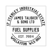 Brandstoftoevoer Rubberstempel (Afrduk)