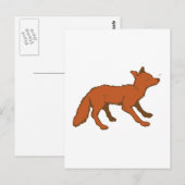 Brandstofvos Briefkaart (Voorkant / Achterkant)