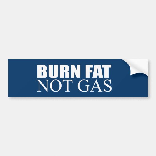 Brandstofvrij gas bumpersticker (Voorkant)