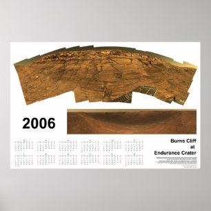 Brandt Cliff bij Endurance Crater Poster