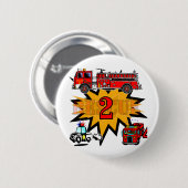 Brandt- en reddingsoverhemden en geschenken van de ronde button 5,7 cm (Voorkant /achterkant)