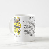 Brandt Familie Crest op een mok (Voorkant links)